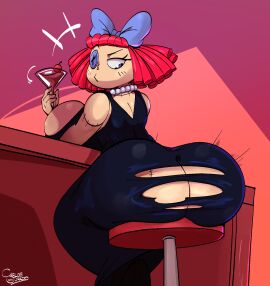 alternate_version_available big_ass black_dress carlos_jurado_cartoons glitch_productions ragatha_(pub_outfit) ragatha_(the_amazing_digital_circus) tagme tearing_open_bottoms the_amazing_digital_circus torn_open_bottoms