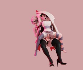 3d ahe_gao ass big_ass breasts bubble_ass bubble_butt busty cheating cucked_by_futa cuckquean curvaceous dress fat_ass female femdom futa_on_female futanari garter_straps hazbin_hotel heperson high_heels intersex long_hair milf netorare rosie_(hazbin_hotel) skirt stockings thick_thighs thighs upskirt vaggie_(hazbin_hotel) voluptuous yuri