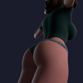 3d 3d_(artwork) ass aunt aunt_cass big_ass big_butt big_hero_6 blender cass_hamada crop_top denim denim_shorts female figure green_crop_top hotpants marvel marvel_comics mgsnak239 micro_shorts microshorts mini_shorts minishorts my_crush short_shorts shorts