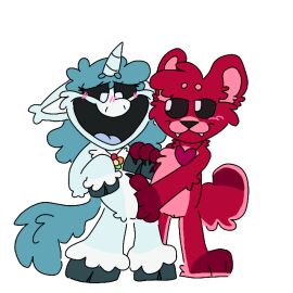 :3 :d anthro anthro_on_anthro anthro_only bear bear_girl bobby_bearhug crafty_corn craftycorn critters_(poppy_playtime) cyan_hair cyan_tail female fingering fingering_partner furry furry_only masturbation mythology no_humans paws pink_belly pony poppy_playtime poppy_playtime_(chapter_3) purinpuppy red_body red_fur red_skin sex smiling_critters tagme unicorn unicorn_horn white_body white_fur white_skin yuri