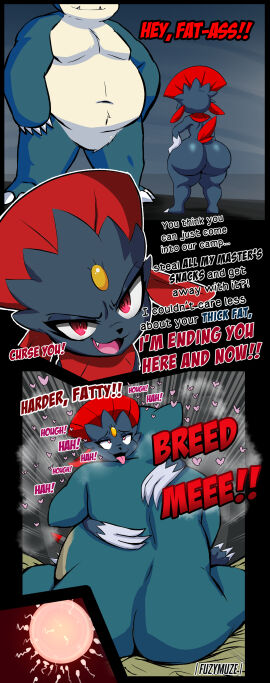 3koma absurd_res anthro anthro_only ass big_ass big_butt blue_body blue_fur cheating cheating_pokemon claws comic cucked_by_pokemon cuckold cum_request dialogue duo english_text fangs female fur fuzymuze generation_1_pokemon generation_4_pokemon heart_symbol hi_res huge_ass huge_butt humanoid impregnation infidelity insemination_request instant_loss_2koma male male/female netorare nintendo ntr obese overweight pokemon pokemon_(species) pokemon_only pokephilia short_stack smug snorlax teeth text weavile