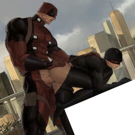 deadpool gay lkikai male male/male male_only marvel marvel_comics peter_parker spider-man spider-man_(series) wade_wilson