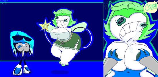 1boy 1girls 2024 3_fingers 3_toes amateur_artist armless arms_crossed ass big_ass big_breasts black_eyes black_pants boobjob breasts crop_top cum cyan_hair female floating_hair folklore freckles insect_wings jack_frost jack_frost_(mr._y0-y0) jacket js_paint long_hair male mint_green_crop_top mint_green_sclera mint_green_shorts mr._y0-y0! ms_paint original original_character original_characters paizuri pants public_domain ripped_shorts rope_belt self_upload shirt shorts silver_jacket sneakers sunglasses tagme tail they_call_her_death titjob tooth_fairy tooth_fairy_(mr._y0-y0) triangular_head unusual_anatomy unusual_hair unusual_tail white_shirt white_sneakers