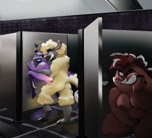 absurd_res anthro avian bathroom bathroom_sex bird bovid caprine corvid corvus_(genus) crow daki_woo doom_(the_bad_guys) dreamworks female genitals group hi_res humanoid male male/female mammal masturbation observing oscine passerine penetration penis pigtail_(the_bad_guys) public public_nudity public_sex sex sheep suid suine sus_(pig) the_bad_guys trio vaginal_masturbation vaginal_penetration voyeur vulva wild_boar