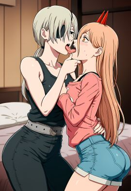 2girls 4k ai_generated between_legs between_thighs big_ass big_breasts big_butt blush blushing_female blushing_profusely breasts_to_breasts breasts_touching breath bubble_ass bubble_butt chainsaw_man cleavage cunnilingus deep_cleavage dripping eating_pussy female female_only finger_fuck fingering fingering_partner fingering_pussy from_behind_position hand_between_legs hand_on_another's_ass hand_on_thigh huge_ass huge_breasts image_set kissing large_breasts licking licking_pussy massive_breasts moan moaning moaning_in_pleasure narrow_waist nude nude_female open_mouth posing power_(chainsaw_man) pussy pussy_fingering pussy_juice pussy_juice_drip quanxi_(chainsaw_man) request requested saliva saliva_drip saliva_trail self_upload submissive submissive_female sweatdrop sweating sweaty sweaty_body sweaty_breasts sweaty_butt thick_nipples thick_thighs tongue tongue_kiss tongue_to_tongue tongues_touching uncensored uncensored_breasts uncensored_nipples uncensored_pussy uncensored_vagina wide_hips yeetyboi5000 yuri
