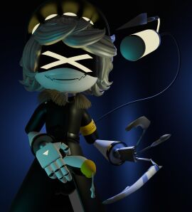 3d 3d_model accurate_art_style android claws cock cum cum_drip dick disassembly_drone drone glitch_productions male male_only masturbation murder_drones n_(murder_drones) penis robot robot_boy solo stinger tail threatening white_body