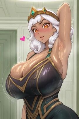 1female 1girls 2d 2d_(artwork) ai ai_art ai_assisted ai_generated biceps big_ass big_breasts big_butt big_thighs dark-skinned_female dark_skin female female_focus female_only hotdonutsai hourglass_figure huge_ass huge_breasts huge_butt human humanoid league_of_legends light-skinned_female light_skin long_hair orange_eyes qiyana_yunalai riot_games stable_diffusion straight tagme thick_ass thick_hips thick_legs thick_thighs thighhighs thighs video voluptuous voluptuous_female white_hair