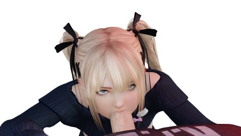 3d blonde_hair blowjob dead_or_alive deepthroat female marie_rose oral tagme