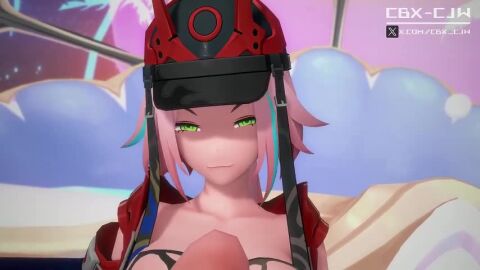 1boy absurdres animated blush bouncing_breasts breasts breasts_out cbx-cjw cum erection female honkai:_star_rail legs_apart male moaning moaning_in_pleasure nipples oral_sex penis penis_in_pussy pov pubic_hair rappa_(honkai:_star_rail) sex sound spread_legs straight tagme thighs unseen_male_face vagina vaginal_penetration vaginal_sex video