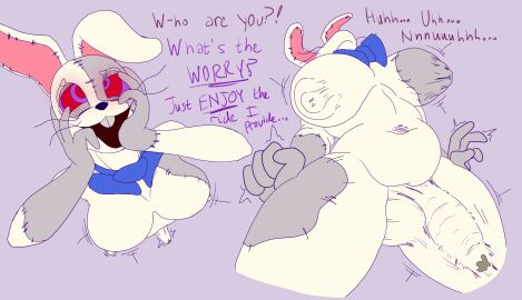 anthro bodily_fluids breast_expansion breast_growth breast_growth_(enlargement) breasts bulge clothing erection erection_under_clothing expansion five_nights_at_freddy's futanari genital_expansion genital_fluids genital_growth genital_growth_(enlargement) genital_outline herm hi_res hypnosis intersex lagomorph leaking_precum likasomboody mammal mind_control nipple_outline penis penis_expansion penis_growth penis_growth_(enlargement) possession precum questionable_consent scottgames slightly_chubby solo tenting transformation vanny_(fnaf)