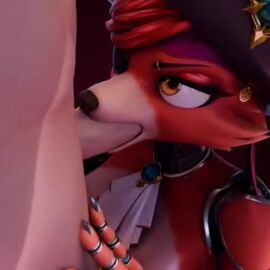 animated big_penis blowjob blowjob_face breasts eyepatch female five_nights_at_freddy's fox foxy_(fnaf) furry male male/female pirate pirate_girl rule_63 slugcats slugcats_(artist) sound tagme video