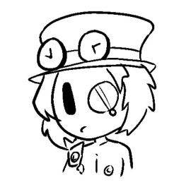 artist_request breasts clock doodle female female_only flat flat_chest friday_night_funkin friday_night_funkin_mod hat marie_(mizfits) mizfits monocle naked neutral_expression nipples request robotic_arm short_hair small_breasts steampunk