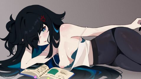 ariacen ariasolaeter bra breasts female gothic_girl sick_dolly solaeter virtual_youtuber vtuber