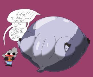 absa anthro anus ass blush bodily_fluids bovid caprine feet female female/female foot_fetish genitals glistening glistening_body glistening_skin goat helpless hi_res hooves inflated_belly inflated_hands inflated_pussy inflation isabella_(sheepswithfangs) mammal nude nude_anthro overinflated overweight overweight_female pussy rivals_of_aether sheep sheepswithpumps size_difference speech_bubble spherical_inflation sweat sweaty_ass sweaty_butt sweaty_feet sweaty_genitalia text