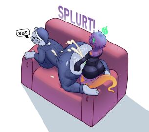 2024 all_fours animate_inanimate anthro ass bear big_ass big_breasts big_butt black_clothing black_nose black_sweater black_topwear blue_body blue_clothing blue_ears blue_fur blue_hair blue_hat blue_headwear blue_nightcap blue_pajama_bottoms blue_pajama_shirt blue_pajamas blush bodily_fluids bottomwear breasts build-a-bear closed_eyes clothing colored_fire cum cum_in_pussy cum_inside cum_on_ass cum_on_back cum_on_butt digital_media_(artwork) doggy_style duo exclamation_point female female_penetrated fire from_behind_position fur furniture genital_fluids ghost ghost_tail golde green_fire green_sclera grey_clothing grey_sweater grey_topwear hair half_moon hand_on_ass hand_on_butt hat headgear headwear high-angle_view huge_ass huge_breasts huge_butt humanoid living_plushie male male/female male_penetrating male_penetrating_female mammal moon multicolored_body multicolored_bottomwear multicolored_clothing multicolored_sweater multicolored_topwear nightcap on_sofa onomatopoeia orange_body orange_tail pajama_pants pajama_shirt pajamas pattern_bottomwear pattern_clothing pattern_sweater pattern_topwear penetration penile penile_penetration penis penis_in_pussy plushie purple_body purple_hair pussy rear_view sex shoulderless_sweater simple_background sleep_sex sleeping sofa sound_effects speech_bubble spirit star striped_clothing striped_sweater striped_topwear stripes sweater tail text thick_thighs three-quarter_view topwear two-tone_body two-tone_bottomwear two-tone_clothing two-tone_hat two-tone_pajamas two-tone_sweater two-tone_topwear vaginal_penetration vowelless vowelless_sound_effect white_background white_clothing white_eyes white_hat white_headwear zzz