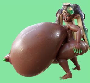 1girls 3d 3d_(artwork) alternate_breast_size bending_down big_breasts breasts breasts_bigger_than_head completely_nude dark-skinned_female dark_skin female female_only full_body hands_on_ass holding_breast holding_own_breast huge_breasts hyper hyper_breasts marina_(splatoon) marina_(wo262) naked naked_female nintendo nipple_piercing nipples nude nude_female piercing solo solo_female splatoon spookieshade wo262_(3d_model_style)