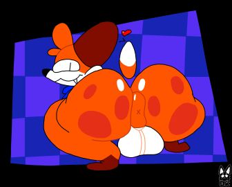 anthro anus anus_focus anus_peek ass ass_focus balls big_ass big_butt deviantart_username fox fur furry furrymemegamer420 male mammal original soups_(superiorfox) testicles