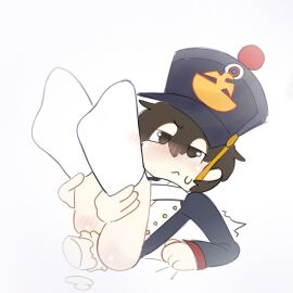 anal_sex blushing creampie guts_&_blackpowder guts_and_blackpowder holding_legs overflow prussian_officer_(guts_and_blackpowder) red_ass shaking sweating tagme zelvinnotkol