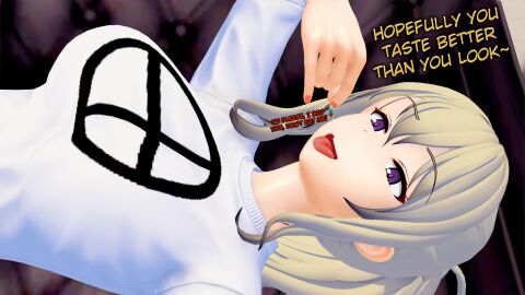 2girls afraid ari_(class_of_'09) big_breasts boobs breasts class_of_'09 fear female female_pred female_predator geagts giant giantess holding_leg hungry hungry_mouth imminent_vore kelly_(class_of_'09) macro micro open_mouth shrunken_female size_difference stomping tiny tongue tongue_out vore