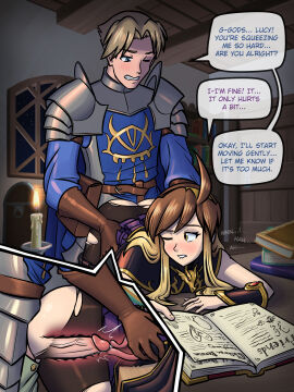 1boy 1girls 2025 all_the_way_to_the_base amber_eyes apprentice armor ass bareback bent_over bent_over_desk biting_lip biting_own_lip black_dress blonde_hair blue_eyes books borrowed_character breezebender brown_hair candle candlelight cape cape_aside cock copulating copulation crotchless desk dialogue dialogue_bubble dungeons_and_dragons eyes female female_moaning fornicating fornication from_behind from_behind_position gentle_insertion gentle_sex gloves half_plate holding_hip holding_hips internal internal_vaginal internal_view light-skinned_female light-skinned_male light_skin long-haired_female long_hair looking_at_another looking_at_partner luccia_(breezebender) luccia_firebrand mage male mark_(doodlepoodle) markus_neverember medieval medieval_fantasy moaning moaning_female moaning_in_pleasure moaning_on_cock neverwinter_eye night nylons one_eye_closed open_book original original_character pantyhose pantyhose_texture pauldrons penetration penis penis_in_pussy penis_on_ass plate_armor precum precum_drip precum_on_penis purple_dress pussy pussy_penetration raw_sex reading reading_book ripped_clothing ripped_pantyhose self_upload sex sex_from_behind sexual_intercourse side_bangs skindentation sound_effect speech speech_bubble speech_bubbles spell_book stack_of_books sweat sweatdrop tales_from_the_tables text text_bubble thrusting thrusting_into_pussy tight_clothing tight_pussy tights tome torn_clothes torn_clothing torn_pantyhose two-tone_hair unprotected_sex uterus vaginal_insertion vaginal_penetration vaginal_sex wizard x-ray