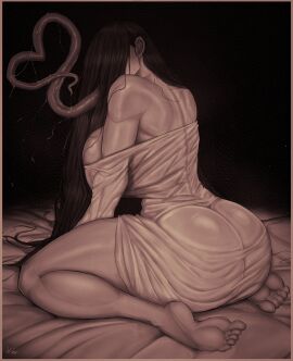 1girls apparition ass back back_view barefoot big_ass big_breasts big_butt black_hair breasts busty calves cleavage dark_hair fat_ass feet female female_only ghost ghost_girl hair_over_eyes hair_over_face huge_ass huge_breasts huge_butt large_ass large_breasts large_butt light-skinned_female light_skin long_tongue monster monster_girl nexjade pale-skinned_female pale_skin see-through see-through_clothing tagme the_ring thick_ass tongue undead yamamura_sadako