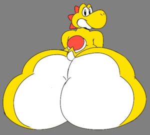 1boy ass big_ass bubble_ass bubble_butt faucyv gale_(chip_at_night) huge_ass male mario_(series) nintendo thick_thighs wide_hips yoshi
