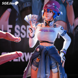 3d 3d_(artwork) antifragile_kira-kira asian_female big_penis blender blender_cycles blue_hair blurred_background bracelet bracelets brown_eyes choker clothed clothed_female condom dollar_bills female hat headphones headphones_around_neck highres hoop_earrings jeans jeans_shorts keyring kiriko_(overwatch) kiriko_kamori kunai le_sserafim light-skinned_female light-skinned_male light_skin looking_at_partner male money multicolored_hair overwatch overwatch_2 paid_reward paid_reward_available paid_sex patreon_logo patreon_username penis ripped_pants sgejinx_(artist) shirt short_hair shorts shoulder_pads straps tagme tied_jacket twitter_username white_male