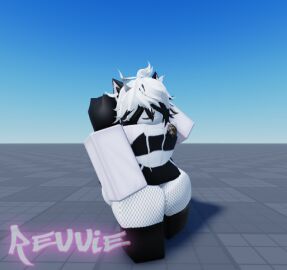 1boy 3d artist_signature ass baseplate big_ass big_butt femboy femboy_only huge_ass male reign_(xr_revvie) roblox robloxian self_upload skunk skunk_tail solo solo_focus tagme thick_ass thick_thighs watermark xr_revvie