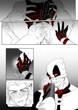 1cuntboy 2boys blush boner cuntboy cuntboy/male deadpool deadpool_&_wolverine_(2024) erection hairy intersex large_pectorals long_hair looking_at_another male male_only marvel marvel_comics mask monochrome muscular muscular_male pectorals penis pubic_hair pussy sex single_hand smile talkold2 uncensored vaginal_penetration wade_wilson wolverine_(x-men) x-men yaoi