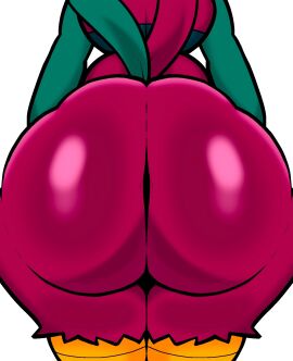 2024 anthro ass ass_focus avian big_ass big_butt butt_focus digital_drawing_(artwork) digital_media_(artwork) female hi_res huge_ass huge_butt lewdewott pepper_(suggestivebug) raised_tail rear_view simple_background solo standing tail thick_thighs white_background