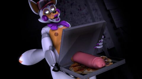 2024 3d animatronic anthro bedroom_eyes big_penis black_clothing black_hat black_headwear black_nose black_sclera bow_ribbon brown_nipples canid canine clothing container delivery_(commerce) digital_media_(artwork) five_nights_at_freddy's five_nights_at_freddy's:_sister_location food food_delivery fox genitals half-closed_eyes hat headgear headwear hook hook_hand huge_cock inside lips lolbit_(fnaf) looking_at_viewer machine male mammal multicolored_body multicolored_hat narrowed_eyes nipples nude orange_body orange_tail penis pizza pizza_box pizza_delivery presenting presenting_penis purple_lips purple_ribbon red_clothing red_hat red_headwear robot scottgames seductive sfmmations sharp_teeth solo source_filmmaker_(artwork) standing tail teeth two-tone_body two-tone_tail white_body white_clothing white_ears white_eyes white_hat white_headwear white_tail