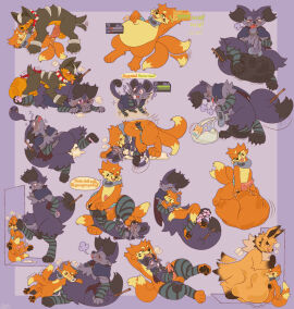 absurd_res accessory against_surface against_wall anthro balls belly big_balls big_belly bodily_fluids braixen buizel bulge chaikitty cock_ring cock_vore condom cuddling cum cum_in_mouth cum_inside digested dripping dry_humping eeveelution excessive_cum excessive_genital_fluids fan_character feet feral filled_condom foot_fetish foot_sniffing generation_1_pokemon generation_2_pokemon generation_4_pokemon generation_6_pokemon genital_fluids genitals group hi_res hindpaw houndour huge_balls humping hyper hyper_balls hyper_genitalia inflation jewelry jolteon knot male male/male nintendo oral oral_vore paws penile penis penis_accessory penis_jewelry pokemon pokemon_(species) pressed_against rattata saliva saliva_drip saliva_on_tongue sexual_barrier_device size_difference sketch_page smaller_male sniffing squish transformation vore