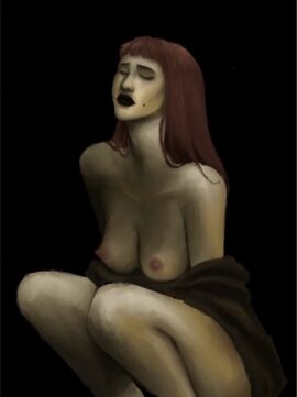 1girls color colored dickmien female female_focus female_only flushed_a_frog nude nude_female nudity original original_character solo solo_female