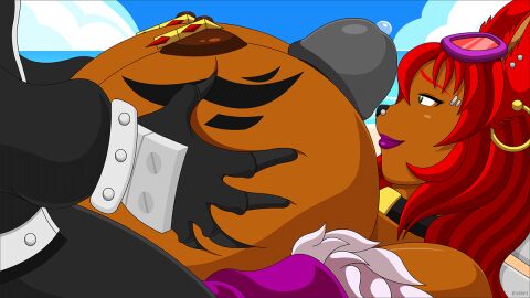 2017 2d 2d_(artwork) 2d_artwork animated animated_image anthro big_breasts black_penis boobjob breast_grab breasts brown_fur digital_art digital_drawing_(artwork) digital_media_(artwork) earrings evov1 female furry furry_female lipstick male nipple_piercing nose_piercing oc original original_character original_characters paizuri penis precum red_hair tagme titjob unseen_character unseen_male_face