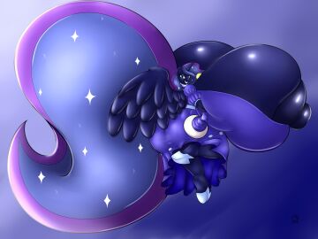 2016 4:3 absurd_res alicorn anthro anthrofied areola ass badgerben big_breasts big_butt black_body black_feathers breasts equid equine erect_nipples feathered_wings feathers female friendship_is_magic hasbro hi_res horn huge_breasts huge_butt hyper hyper_breasts hyperstorm_h latex mammal my_little_pony mythological_creature mythological_equine mythology nightmare_moon_(mlp) nipples solo wings