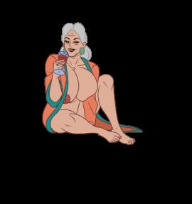 animated anus bbw big_areola big_ass big_breasts big_nipples breasts discreenvision drunk earrings feet female game_cg grandma_diana_(discreenvision) grandmother hair_bun inusen milf older_female pussy the_secret_of_the_house white_hair