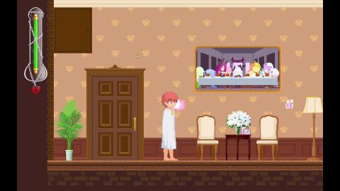 1boy 1boy1girl 1girls 2d 2d_(artwork) bed bedroom bedroom_sex blue_dress bondage breasts brown_hair castle_of_temptation chains chair cloak cowgirl_position cum cum_drip cum_dripping cum_dripping_out_of_pussy cum_in_pussy cum_inside curtains death_by_snoo_snoo doll doll_joints draining dress emotionless english english_text female female_on_top game_over hair_ornament health_bar instant_orgasm lamp leaking_cum lifting_skirt longer_than_30_seconds longer_than_one_minute milking nonconsensual orgasm painting penetrable_sex_toy penetration pink_eyes poring red_eyes red_hair reverse_rape sex sleeping socks struggling tagme text text_bubble tied_up video video_games virginity_loss