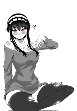 1milf alternate_hairstyle ass big_ass big_breasts big_butt big_thighs big_titties black_and_white black_hair breasts chilling clothing curvaceous curvaceous_female curvaceous_figure curvy curvy_figure curvy_hips cute cute_face female female_focus female_only hair_down long_hair looking_at_viewer milf monochrome rubber sakiend1 short_hair solo solo_female solo_focus spy_x_family thick_thighs thigh_highs yor_briar yor_forger