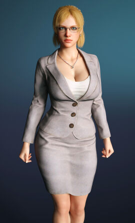 1girls 3d ass big_ass big_breasts blue_background breasts bust busty capcom cleavage curvaceous curvy curvy_figure dead_rising dead_rising_(series) facing_viewer female gradient_background guhzcoituz hips jessica_mccarney large_breasts light-skinned_female light_skin looking_at_viewer mature mature_female office_lady simple_background skirt slim_waist solo standing thick thick_hips thick_legs thick_thighs thighs voluptuous waist wide_hips