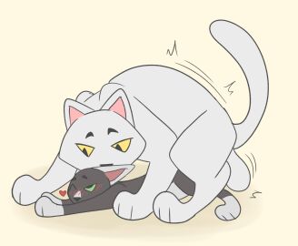 2024 2boys age_difference balls big_balls black_body black_fur blush blush_lines cat cream_background cub deadingdog domestic_cat felid feline felis feral feral_on_feral feral_only feral_penetrated feral_penetrating feral_penetrating_feral gay gay_sex green_eyes heart_symbol light_yellow_background looking_at_partner looking_pleasured looking_up male male/male male_cub male_only male_penetrated male_penetrating male_penetrating_male motion_lines penis ravenpaw_(warriors) simple_background size_difference tagme unseen_penis warriors_(book_series) warriors_(cats) white_belly white_body white_ears white_fur white_markings white_paws whitestorm_(warriors) yellow_eyes