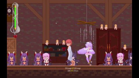 1boy 1boy1girl 1girls 2d 2d_(artwork) after_sex black_hair brick_wall castle_of_temptation chains cloak closet crate cum cum_drip cum_in_pussy cum_inside cum_on_floor death_by_snoo_snoo demon demon_girl demon_horns demon_tail demon_wings draining english english_text forced_orgasm forced_sex goat_demon goat_girl goat_horns goat_tail health_bar kicking lavender_hair lesser_succubus longer_than_30_seconds longer_than_one_minute milking mocking pink_eyes pink_hair pixel_animation pixel_art pleasure_face poring purple_eyes purple_hair red_eyes red_hair sex sex_toy sexdoll sister_succubus smug smug_face struggling succubus succubus_costume succubus_horns succubus_tail succubus_wings tagme text text_bubble trying_not_to_cum trying_to_escape video video_games yellow_eyes