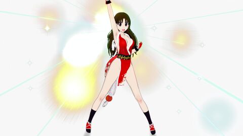3d azumanga_daiou cosplay fatal_fury female king_of_fighters mai_shiranui ninja_girl yukari_tanizaki