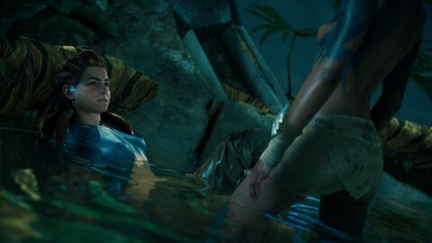 3d aloy female gameplay gameplay_screenshot horizon_forbidden_west horizon_zero_dawn lesbian_sex playstation ps5 screenshot yuri