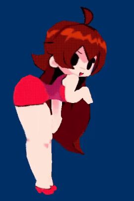 1girls 3d animated animated_gif ass auburn_hair bent_over big_ass big_breasts black_eyes breasts casual_nudity clothed curvy female female_only friday_night_funkin gif girlfriend_(friday_night_funkin) high_heels huge_ass long_hair lowpoly no_bra pantyshot red_dress red_hair solo solo_female spin tagme wamudraws