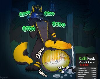 anthro ausjamcian balls bodily_fluids canid canine canis cock_vore cum digestion duo elsifthewolf financial_domination fox genital_fluids genitals hi_res inside_balls internal leaking_cum male male/male mammal mythological_canine mythological_creature mythology penile penis vore were werecanid werecanine werewolf wolf