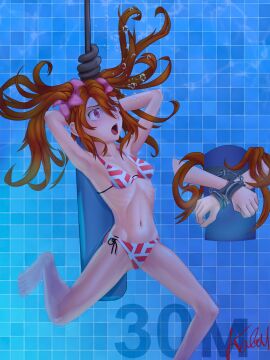 1girls female kabal20k original solo underwater water_torture