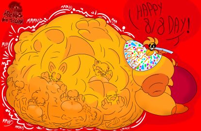 animatronic animatronic_female apenasumtoddyn big_belly chicken chicken_girl female five_nights_at_freddy's five_nights_at_freddy's_2 hyper_belly hyper_vore robot robot_girl scottgames toy_chica_(fnaf) vore vore_belly