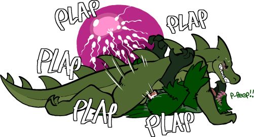 alligator alligatorid anthro avian balls bird blush bodily_fluids crocodilian cum cum_in_vagina cum_inside duo female female_penetrated from_front_position genital_fluids genitals impregnation male male/female male_penetrating male_penetrating_female mating_press onomatopoeia open_mouth ovum penetration penile penile_penetration penis plap pussy reptile scalie sex sound_effects sperm_cell teeth text trout_(artist) vaginal_penetration vulva