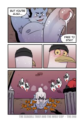 anal anal_sex anthro anthro_on_anthro anthro_penetrated anthro_penetrating anthro_penetrating_anthro armpit_hair ass avian balls beak biped bird blush blush_lines body_hair canid canine canis colson_(t0l0k) comic dialogue duo english_text fur genitals glans gull hi_res humanoid_genitalia humanoid_penis interspecies lari larid male male/male male_penetrated male_penetrating male_penetrating_male mammal multiple_scenes open_mouth open_smile penetration penile penile_penetration penis penis_in_ass sex smile solo speech_bubble t0l0k text theo_(t0l0k) wolf