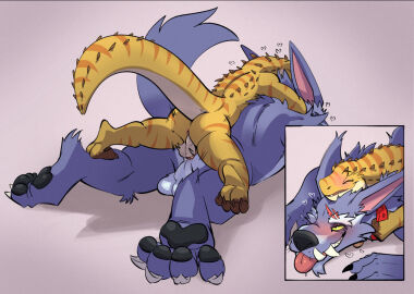 2024 all_fours anal anal_sex anthro anthro_on_anthro anthro_penetrated anthro_penetrating anthro_penetrating_anthro ass backsack balls ballsack blush canid canine canis closed_eyes collar duo eublepharid from_behind_position gecko genitals heart_symbol larger_penetrated league_of_legends leopard_gecko lizard looking_pleasured lying lying_on_another male male/male male_penetrated male_penetrating male_penetrating_male mammal mounting multiple_angles nude on_front oriont_(character) pawpads penetration penile penile_penetration penis penis_in_ass perching_position prone_bone_position reptile riot_games scalie scar sex size_difference speed_bump_position tail tencent tongue tongue_out warwick wolf yellowluster